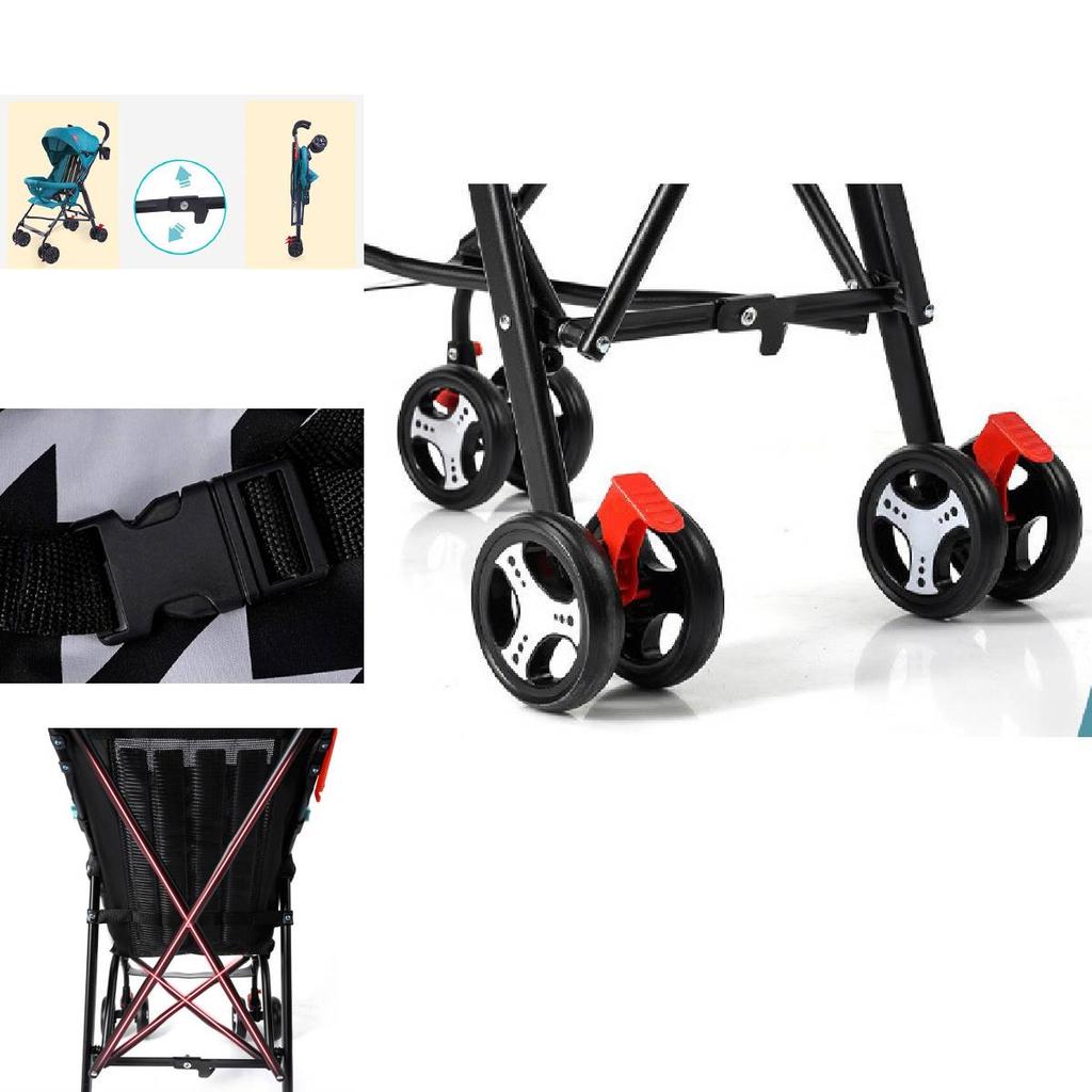Lightweight Foldable Baby Stroller Compact Umbrella Design Perfect For Summer Travel