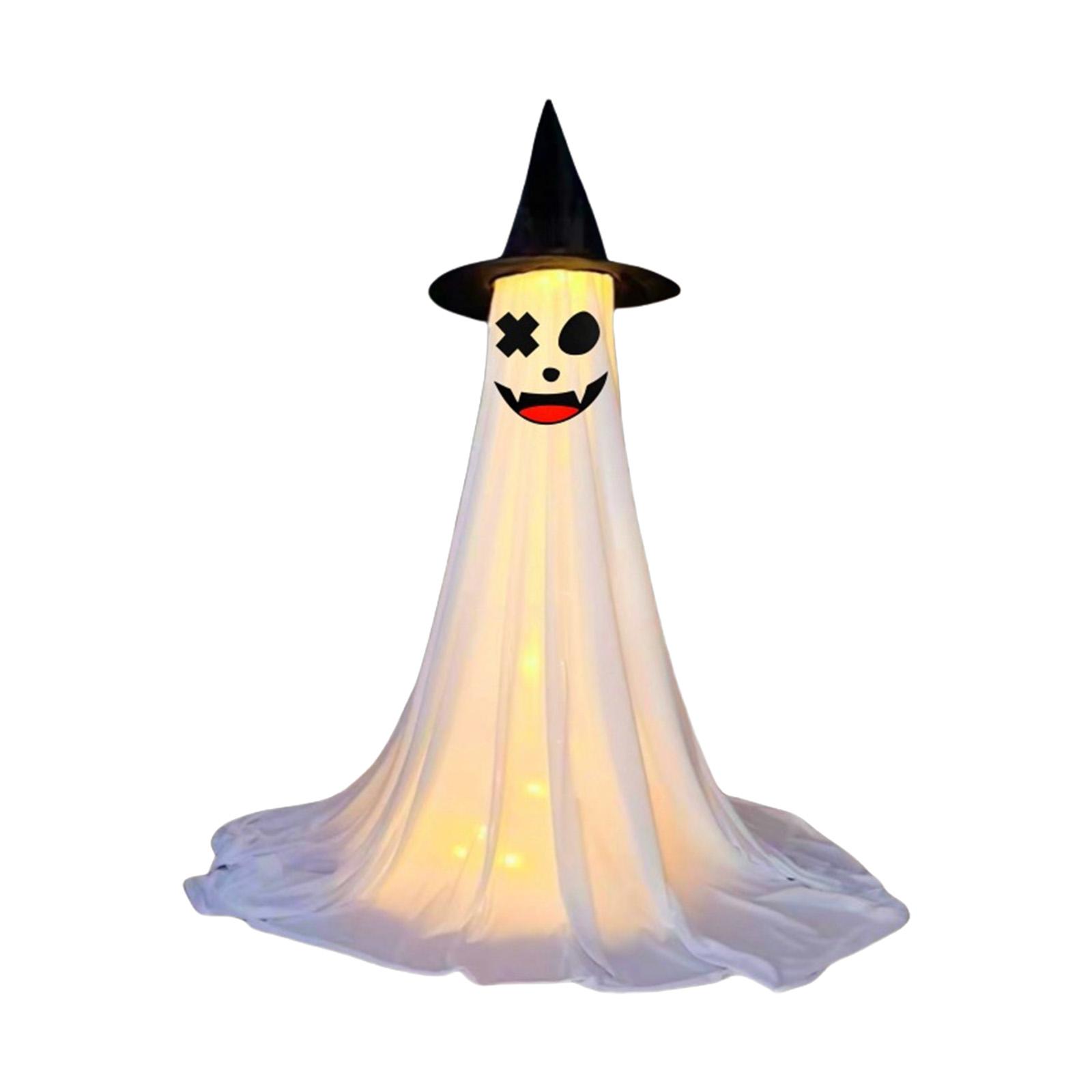 

Glowing Ghost Figure Ornament Halloween Decoration 120cm High For Porch Front Yard Garden Display Indoor and Outdoor 3