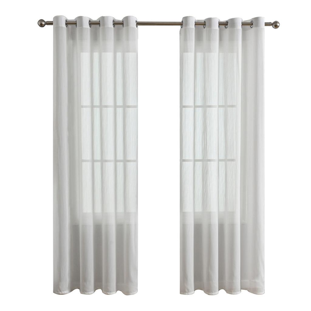 Vertical Striped Louver Curtain Perforated Window Screen Living Room Balcony Bay Window Opaque Dream Curtain