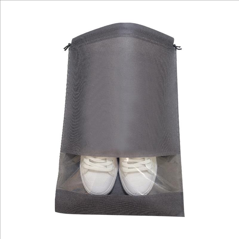 5Pcs Non Woven Shoe Bag Storage Bag Shoe Storage Drawstring Tie Mouth Shoe Storage Bag Dust Bag Drawstring Shoe Bag серый