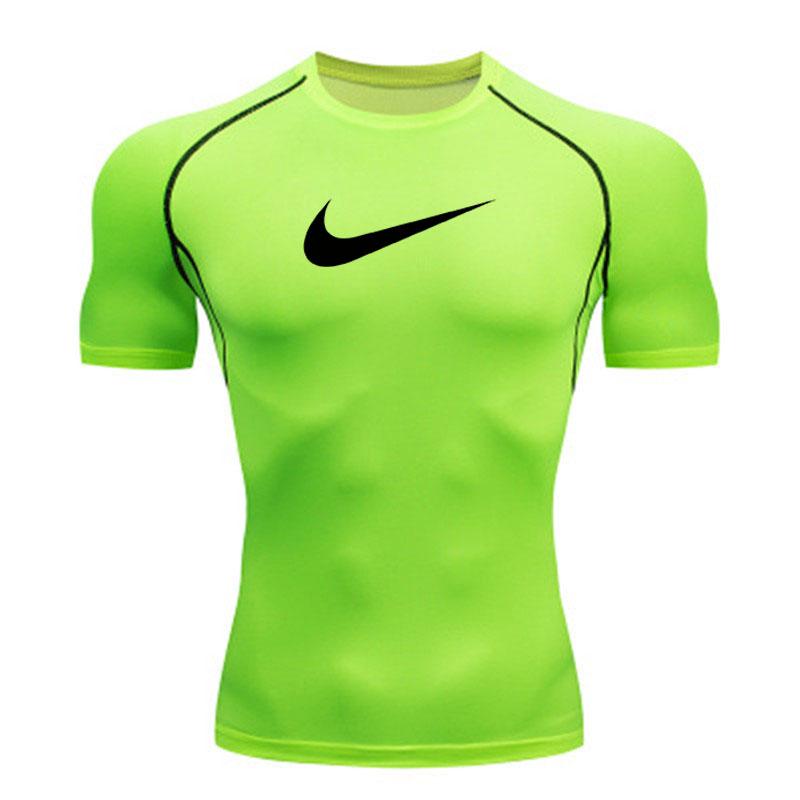 Men's Quick Dry Compression Athletic T-shirt, Breathable Sli