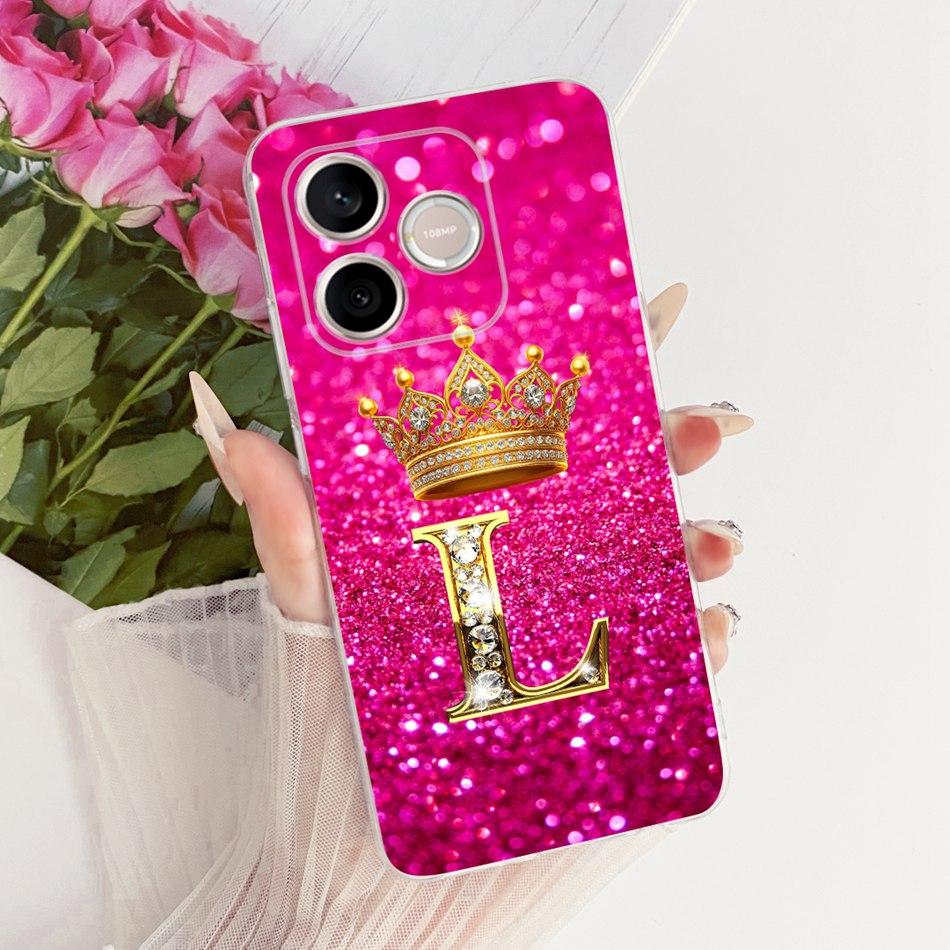 For Honor 600 Lite Honor600 2026 Fashion Crown Letter Phone Case For Honor 600 600Lite 5G Soft Silicone TPU Cases