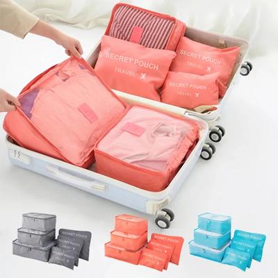 6-teiliges Reise-Aufbewahrungsset mit großer Kapazität für Gepäck, Kleidung, Sortierung, Organizer, Koffer, Beutel, Schuhe, Packwürfel