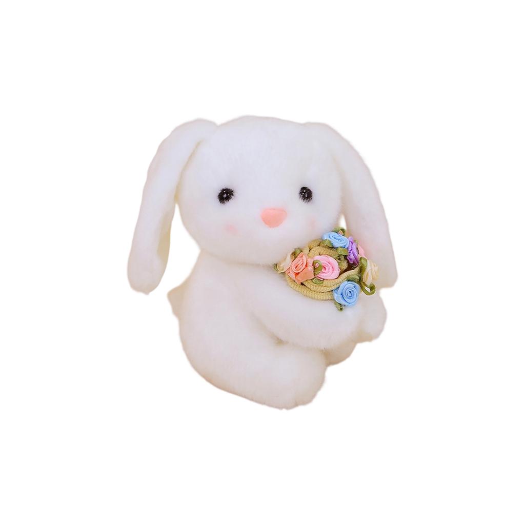 Adorable Plush Table Decor Set: Transformable Flower Bouquet & Hat Soft Figurines For Cozy Home Accents