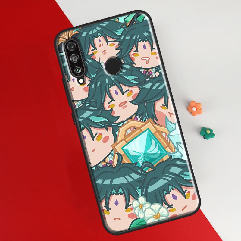 Cute Cartoon Genshin Impact Case For Huawei Honor 50 P20 P30 P40 P50 Pro Lite P Smart Z 2019 2021 Nova 5T Phone Cover