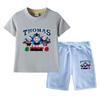 Thomas Kids Boys' 2023 Cotton Summer Set: Short Sleeve T-shirt & Capris 2-Piece