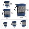 Portable Mesh Golf Ball Pouch Drawstring Closure Golf Ball Holder Golf Net Bag  Golf Accessories