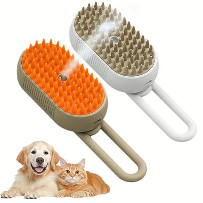 Cat Steam Brush, Pet Steam Groomer Comb, 3 In 1 Cat Steam Brush Pet Hair Steamy Brushes, Pet Steam Brush For Cats Dogs