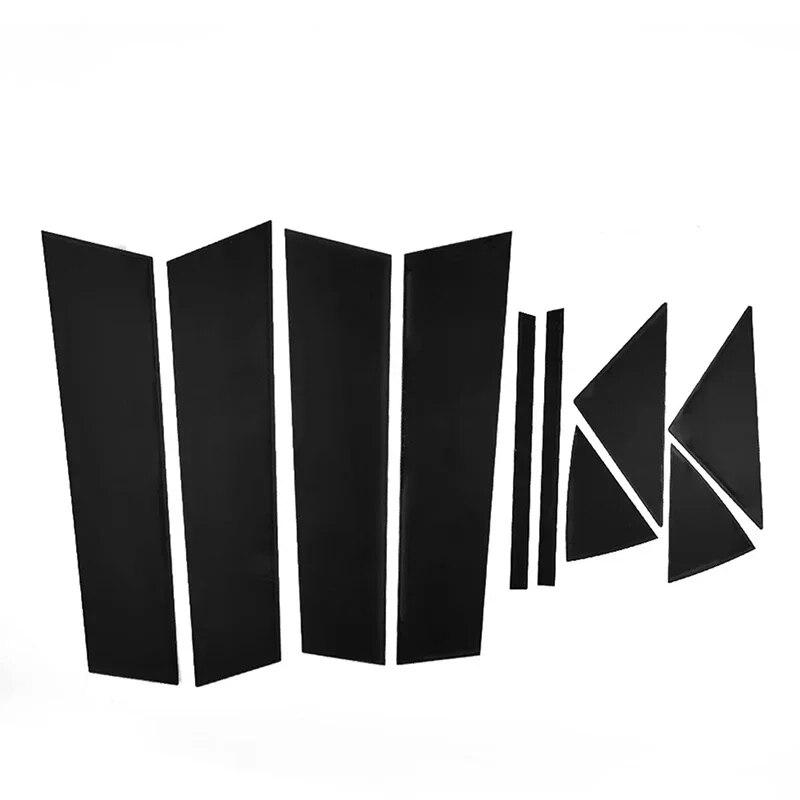 

Автомобильные стойки, глянцевое фортепиано, черное украшение для Mazda 3 Axela 2006-2010 2011 2012 2014-2023, наклейки на молдинг окна