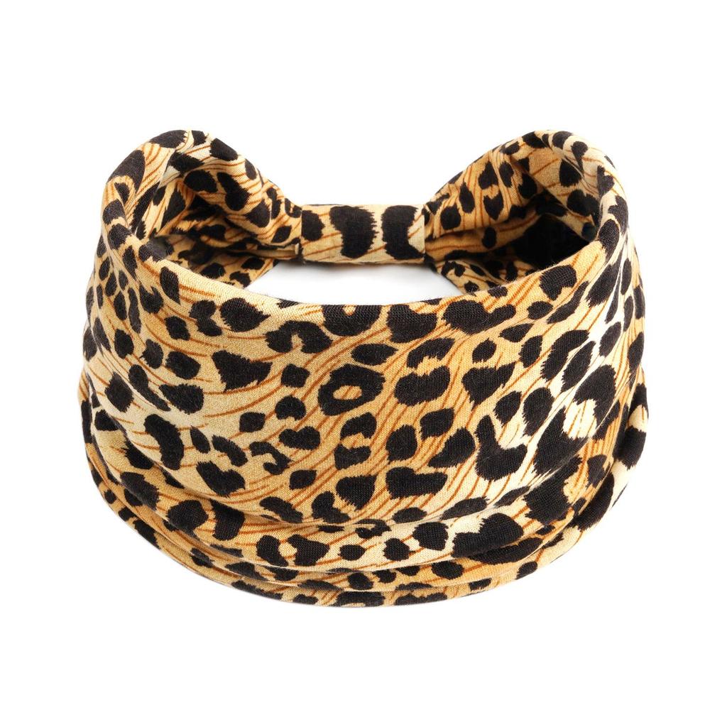 Geknotetes Stirnband mit Leoparden- und Zebra-Print – Sexy elastisches Sport-Stirnband für Damen