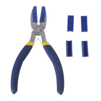 Set Of Flat Nose Plastic Pliers with 2Pairs Of Replacement Jaws for Precisions Work and Comfortable Grip