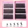 Natural Cluster Lashes Kit 30D-100D Segmented D Curl Eyelash Extension Eyelash Grafting Individual False Eyelashes Fluffy Makeup