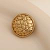 Beautiful Gold Color Shank Buttons Zinc Alloy Irregular Shape Buttons Women's Sweater Coat Accessories