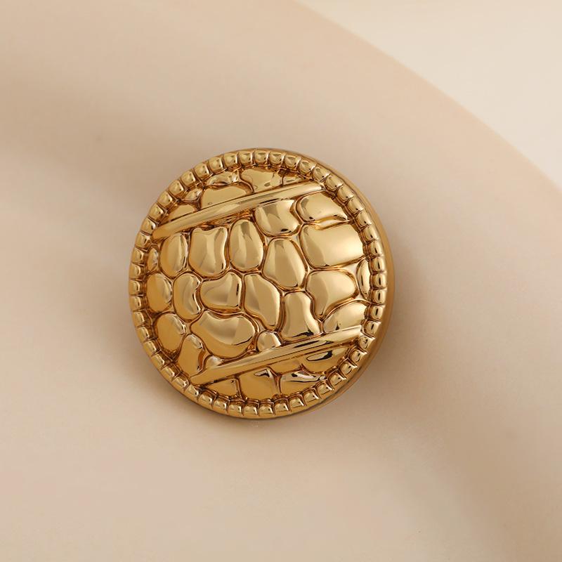 Beautiful Gold Color Shank Buttons Zinc Alloy Irregular Shape Buttons Women's Sweater Coat Accessories