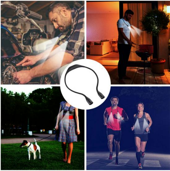 Romantic Neck-Hanging Type-C Fast Charging Dimmable Reading Lamp for Couples