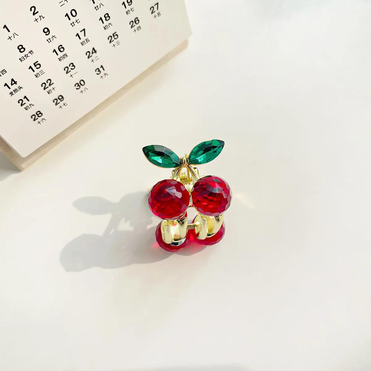 

Нежные хрустальные вишневые мини-заколки для волос со стразами, женские заколки-крабы для волос, головные уборы, аксессуары для волос вино красного