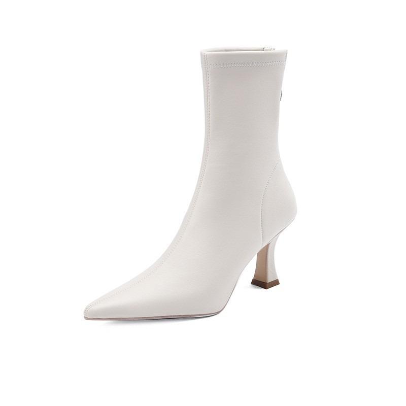 Pointed-toe Boots, Women's High-heeled Boots, Thin-heeled Ankle Boots, Women's Shoes