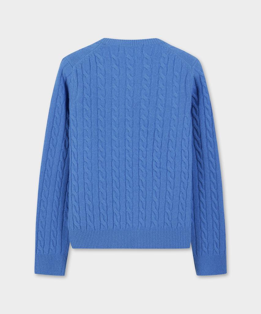 BROOKS BROTHERS [Women'S] Wool Cable Sweater (Blue) (Bbwrwbf401)