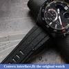 Gemodificeerde siliconen horlogeband vervanging Casio EDIFICE 20e jubileum Honda 5618 ECB-10HR-1APR sport waterdichte horlogeband