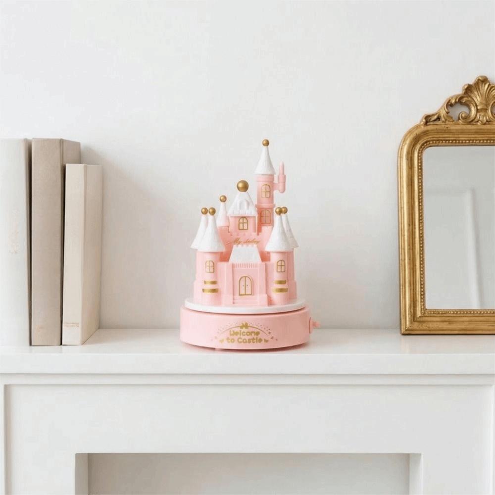 Exquisite Rotating Music Box Romantic Style Birthday Music Box  Desktop Ornament