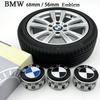 ABS 4Pcs 68mm 56mm For Min E36 F20 E46 E39 E38 E90 E60 E87 E34 E53 X3 X5 X6 M2 M Accessories Car Wheel Center Hub Caps Cover
