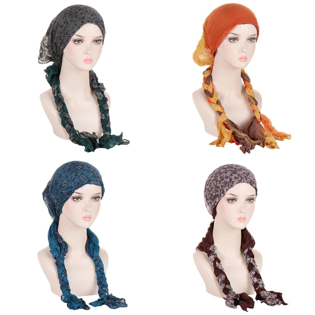 Fashion Knitted Headscarf For Women With Breathable Polyester Material And Adjustable Fit For Casual Wear