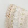 Breathable Cotton Ear Protection Fetal Cap Ruffle Flower Ruffle Hat  Bonnet 2-24Month Infant