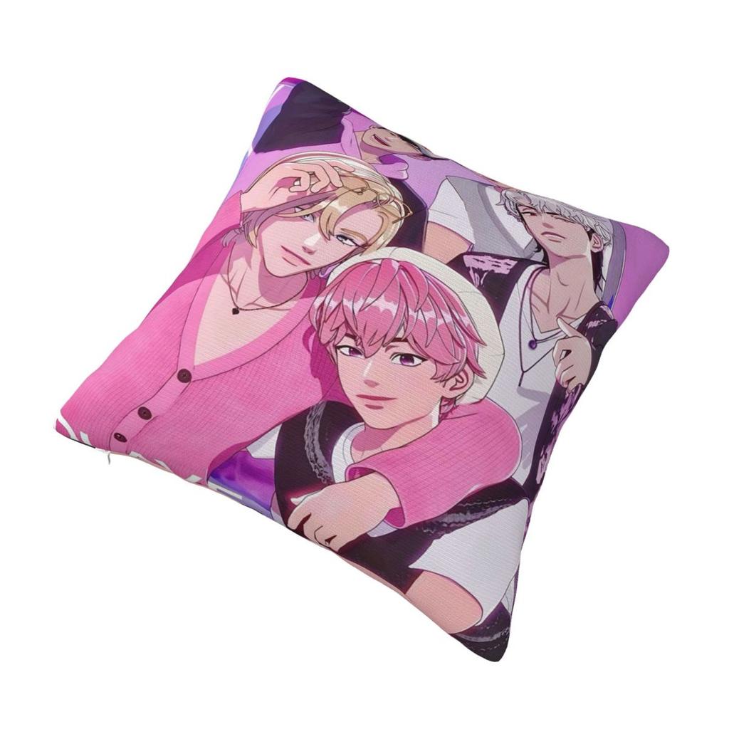 Kpop PLAVE Caligo Pt Pillow Case Morden Pillow Cover Soft Printed Cushion Cover Pillowcases For Office Car Home Decorative