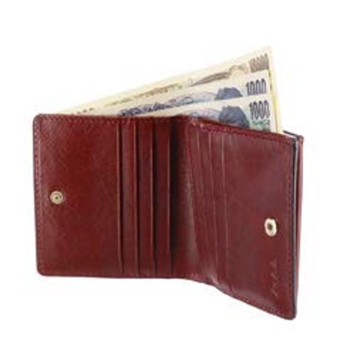 [Dakota] Bi-fold Wallet Genuine Leather Women's Brown DA-36123-40 9cm x 10cm x 2.5cm