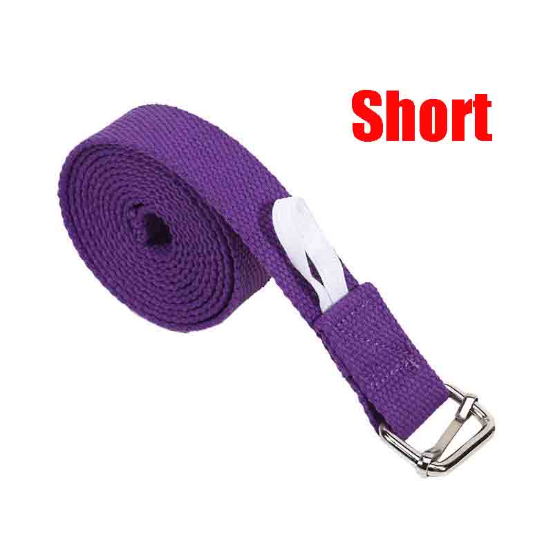 

179/184x2,5 см Хлопковый ремень для йоги Регулируемый плетеный эластичный пояс для фитнеса и растяжки с D-образным кольцом и пряжкой Ремень для пилатеса