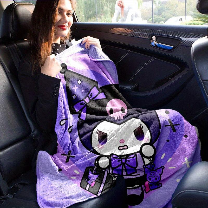 1pc Cute Gothic Cat Print Blanket - Perfect for Home, Office, Outdoor Use & G