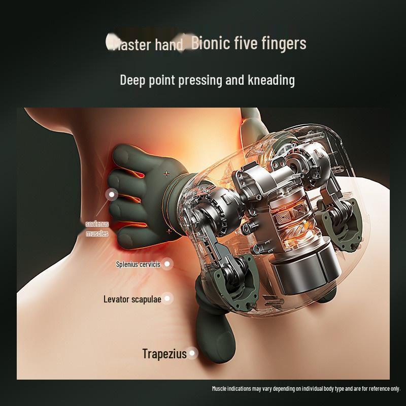 Cross-border Multi-Functional Neck & Shoulder Massager with Heating & Kneading 