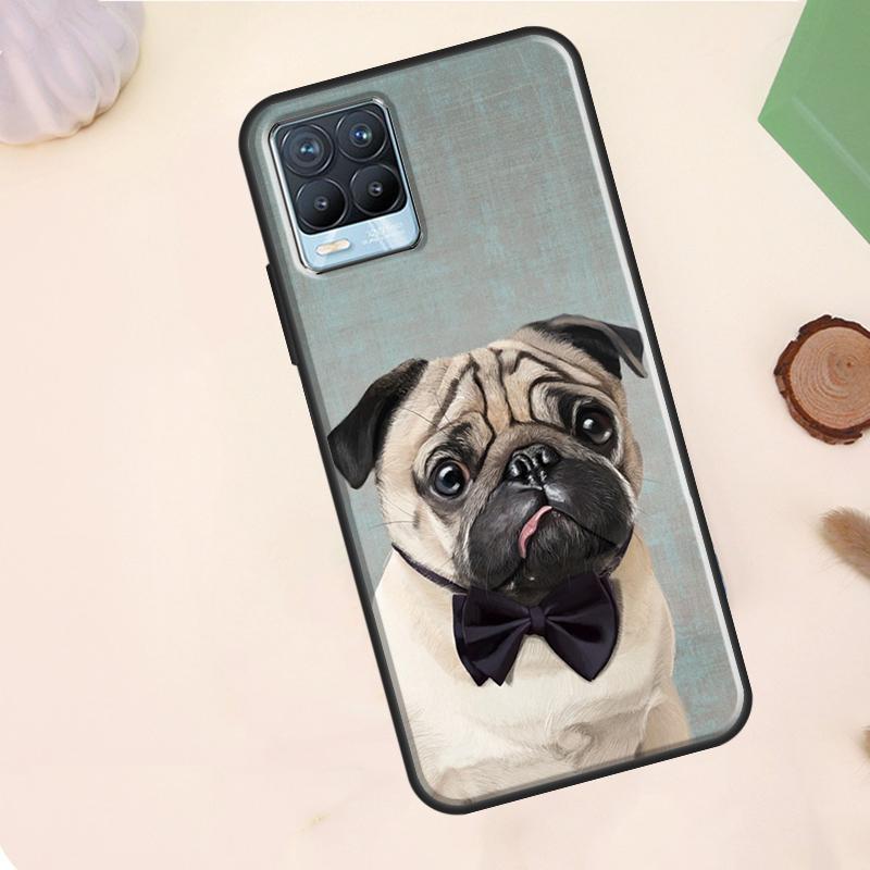 

Pug Dog Case For Realme C75 C63 C61 C55 C51 C53 C35 C65 C67 C71 11 12 13 14 15 Pro Plus GT6 GT7 Pro Realme C35