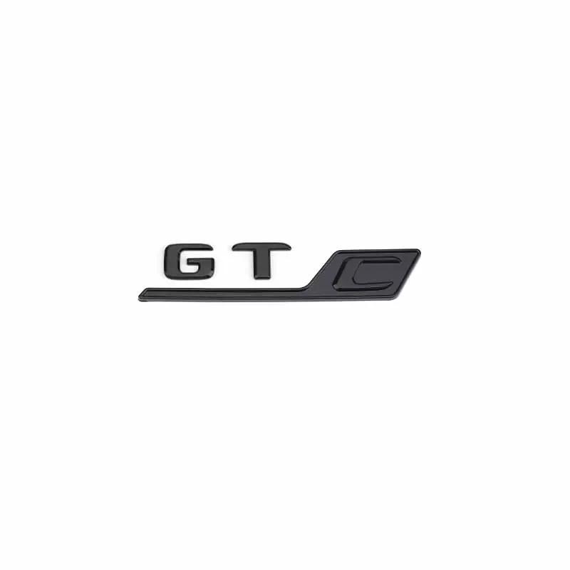 3D ABS GTR GTS GTC Logo Letter Rear Trunk Decal Emblem Badge Sticker For GT R S C GT43 GT63 C190  Car Accessories