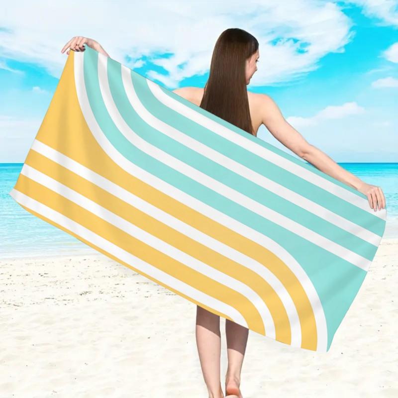 Premium Thickened Microfiber Beach Towel 250g Quick Dry Absorbent Adult Swim Pool Travel Gym Print Design