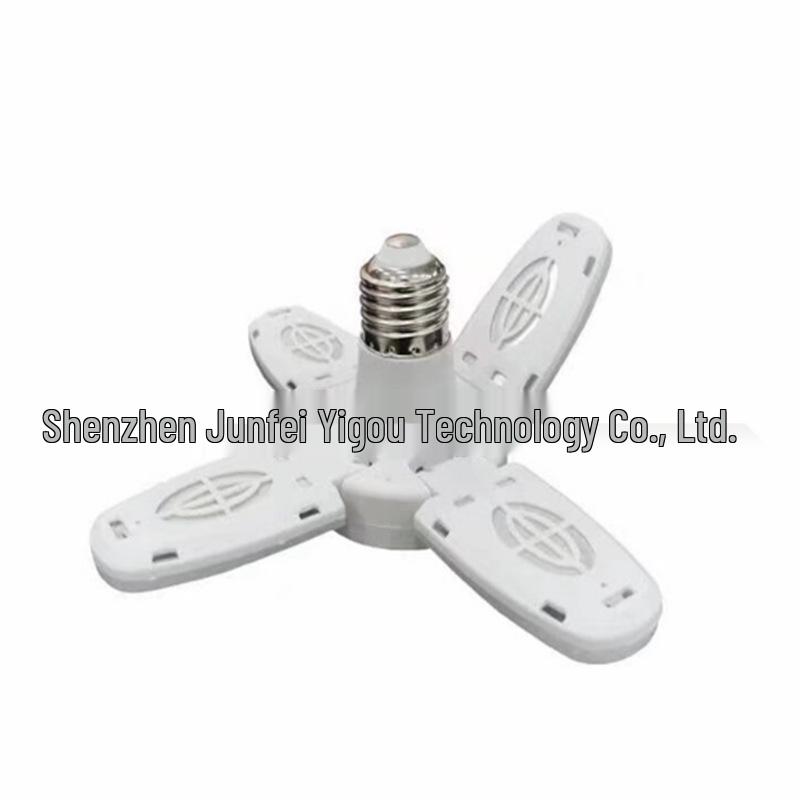Foldable LED UFO Leaf Light Bulb - E27 28W, Cross-Border Hot-Selling.