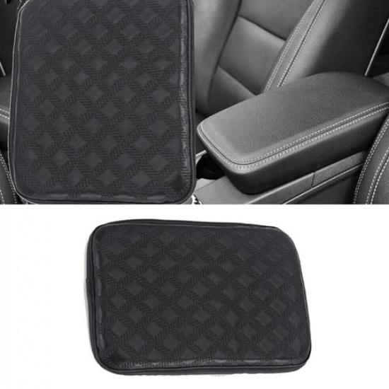 1x Car Leather Armrest Pad Trim Cover Center Console Box Cushion Accessories US