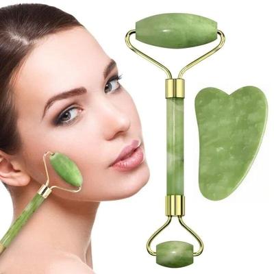 Gesichtsmassagegerät Guasha Jade Roller Scraper Gesichtspflegewerkzeuge