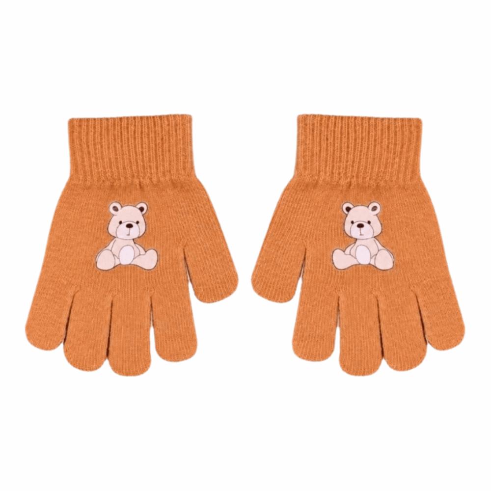 Thickened Kids Knitted Gloves Cartoon Print Thermal Gloves Children Winter Warm Gloves  Daily Wear