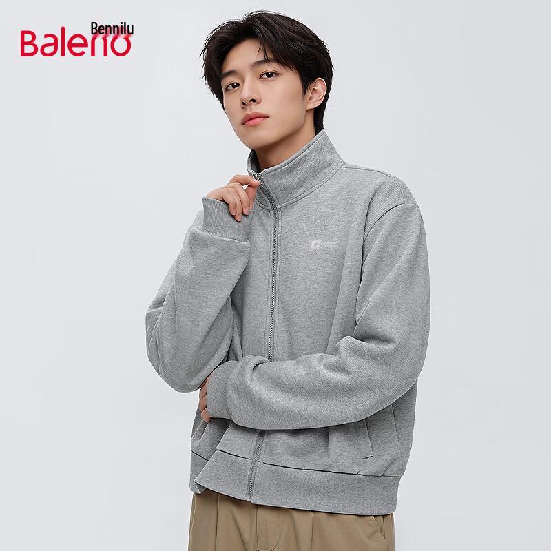 Baleno Men s Spring Heavy Knit Stand Collar Cardigan Sweatshirt XL