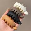 3/4pcs Curved Ponytail Hair Clip Set Matte Plastic Women'S Styling Hairpins Easy-To-Use Additions for Daily Commute