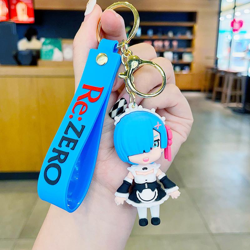 Anime Rem Decorative Keychain Adornments Perfect Cartoon Gift For All Ages
