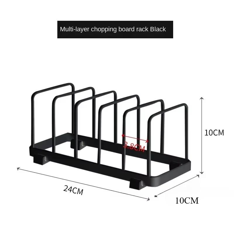 Stainless Steel Faucet Rack Kitchen Storage Pot And Pan Rack Chopping Board Organiser Stand Rack Holder For Kitchen