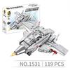 OUZEY 14+ Military Aircraft Carrier Fighter Building Blocks, DIY 3D Puzzle Jet Model Kits, Educational STEM Toy Gift for Teens