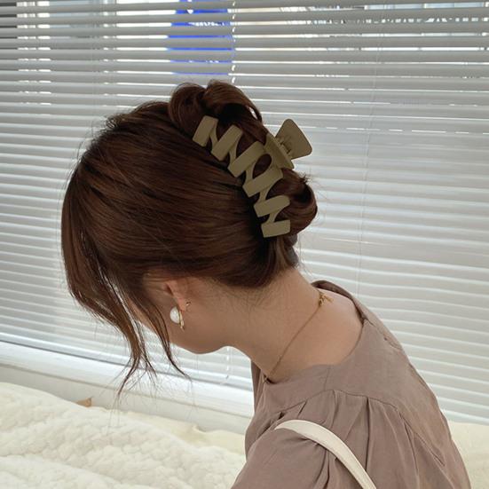 

Модная большая заколка для волос корейский стиль подарок головной убор сплошной цвет матовый инструмент для укладки