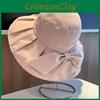 Fashionable Bow Fisherman Hat Sun Protection Ice Silk Summer Outdoor Travel Sunshade Uv Protection Big Brim Sun Hat