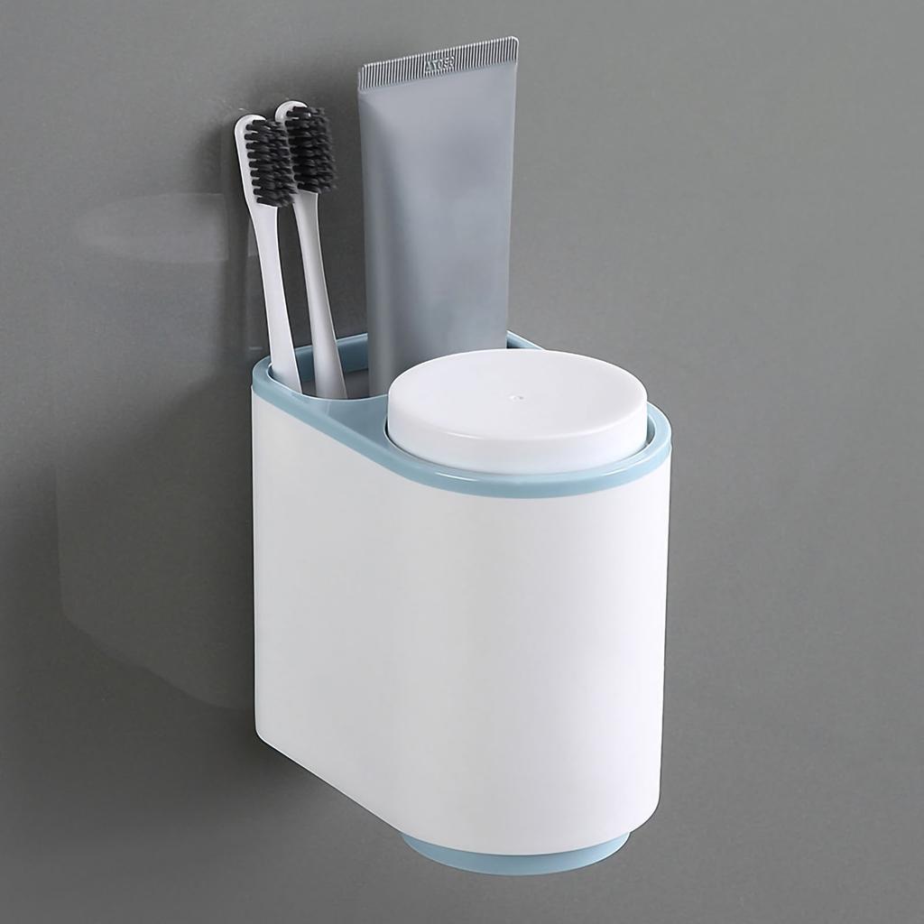Gargle Cup Holder Magnetic Suspensible Handstand Adsorption Toothbrush Cup Rack for Bathroom