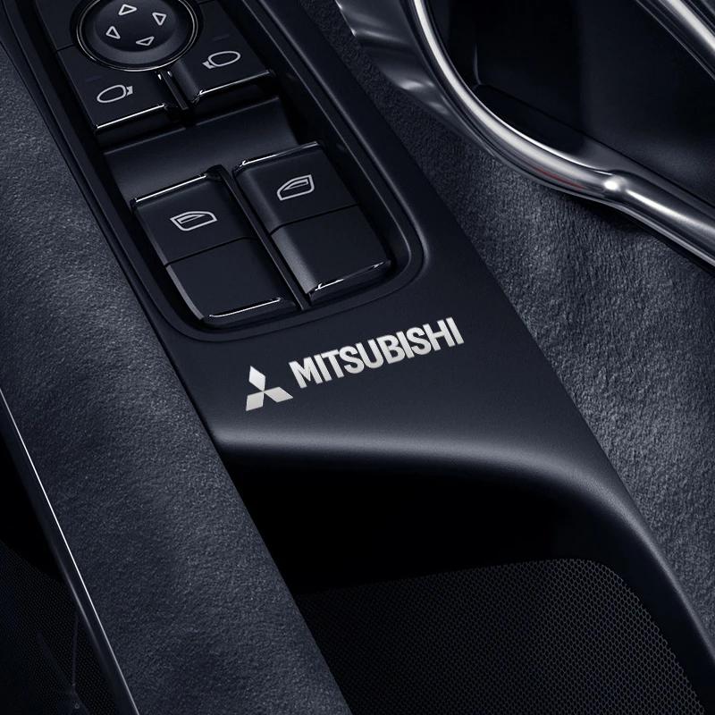 4pcs/10pcs Metal Emblem Auto Decor Decals Car Window Wiper Stickers For Mitsubishi Lancer Asx Outlander Pajero Sport L200 Galant