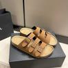 Flat Slippers Women Men Slippers Luxury Indoor Bottom Non Slip Cork Slippers Women's Beach Outdoor Home Flip Flops Sandals2024