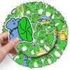 50 Cartoon Frog Doodle Personality Cute Children's Gauze Hand Account DIY Mobile Phone Case Suitcase Sticker